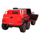 JOKO Elektrické autíčko Mercedes G63 4x4, penové kolesá, kožené sedadlo, červené