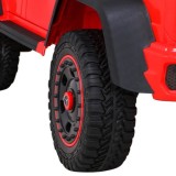JOKO Elektrické autíčko Mercedes G63 4x4, penové kolesá, kožené sedadlo, červené