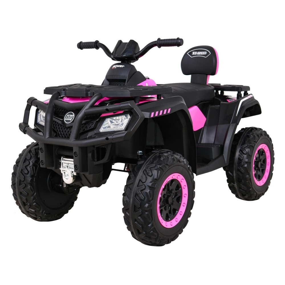 JOKO Elektrická Štvorkolka XT-Speed 4x4 - 4x80W, Penové kolesá, Rádio, Kožené sedadlo, Nosnosť 59kg, ružová