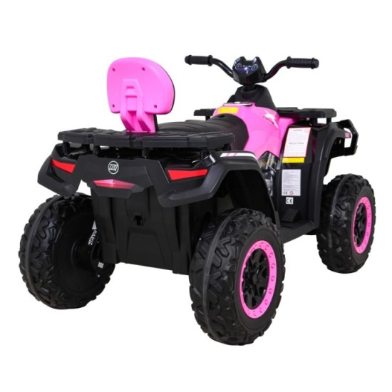 JOKO Elektrická Štvorkolka XT-Speed 4x4 - 4x80W, Penové kolesá, Rádio, Kožené sedadlo, Nosnosť 59kg, ružová