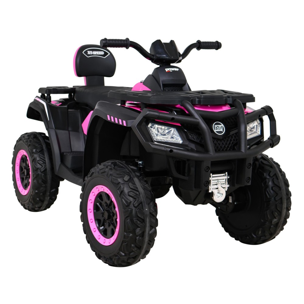 JOKO Elektrická Štvorkolka XT-Speed 4x4 - 4x80W, Penové kolesá, Rádio, Kožené sedadlo, Nosnosť 59kg, ružová