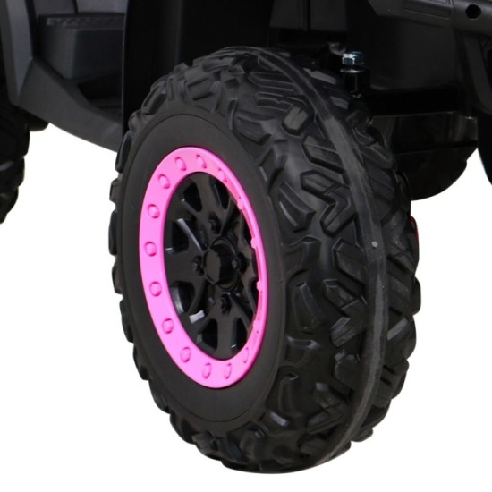 JOKO Elektrická Štvorkolka XT-Speed 4x4 - 4x80W, Penové kolesá, Rádio, Kožené sedadlo, Nosnosť 59kg, ružová