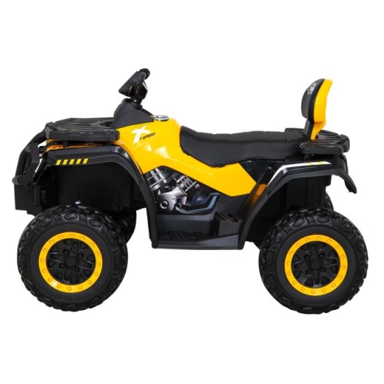 JOKO Elektrická Štvorkolka XT-Speed 4x4 - 4x80W, Penové kolesá, Rádio, Kožené sedadlo, Nosnosť 59kg, žltá