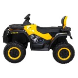 JOKO Elektrická Štvorkolka XT-Speed 4x4 - 4x80W, Penové kolesá, Rádio, Kožené sedadlo, Nosnosť 59kg, žltá