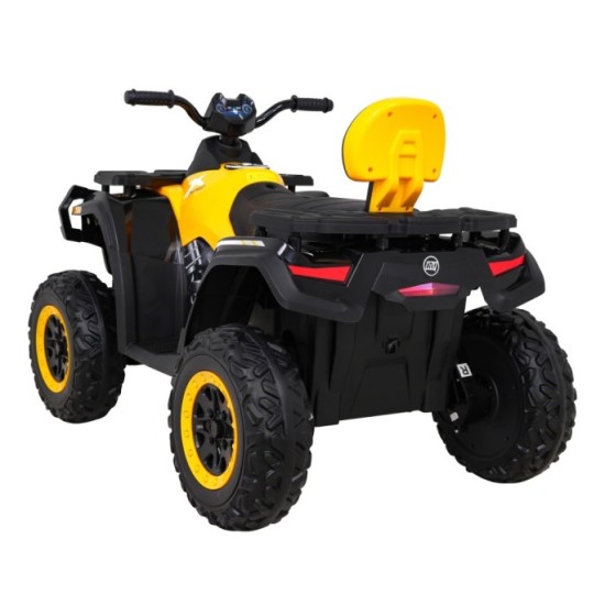 JOKO Elektrická Štvorkolka XT-Speed 4x4 - 4x80W, Penové kolesá, Rádio, Kožené sedadlo, Nosnosť 59kg, žltá