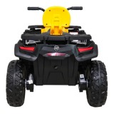 JOKO Elektrická Štvorkolka XT-Speed 4x4 - 4x80W, Penové kolesá, Rádio, Kožené sedadlo, Nosnosť 59kg, žltá