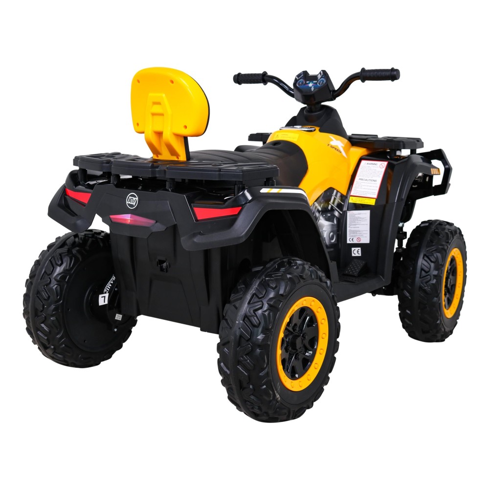JOKO Elektrická Štvorkolka XT-Speed 4x4 - 4x80W, Penové kolesá, Rádio, Kožené sedadlo, Nosnosť 59kg, žltá
