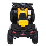 JOKO Elektrická Štvorkolka XT-Speed 4x4 - 4x80W, Penové kolesá, Rádio, Kožené sedadlo, Nosnosť 59kg, žltá