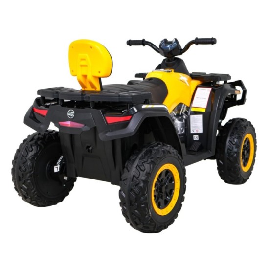 JOKO Elektrická Štvorkolka XT-Speed 4x4 - 4x80W, Penové kolesá, Rádio, Kožené sedadlo, Nosnosť 59kg, žltá