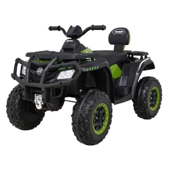 JOKO Elektrická Štvorkolka XT-Speed 4x4 - 4x80W, Penové kolesá, Rádio, Kožené sedadlo, Nosnosť 59kg, zelená
