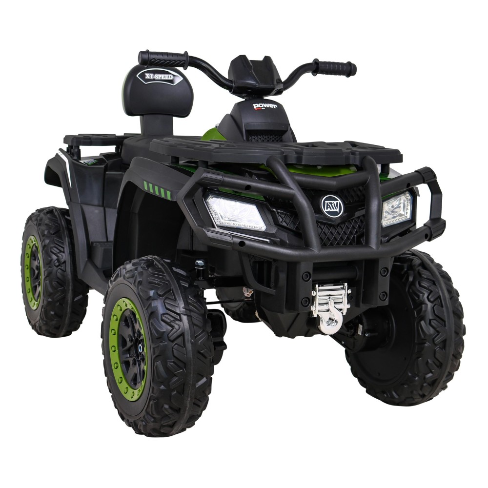 JOKO Elektrická Štvorkolka XT-Speed 4x4 - 4x80W, Penové kolesá, Rádio, Kožené sedadlo, Nosnosť 59kg, zelená