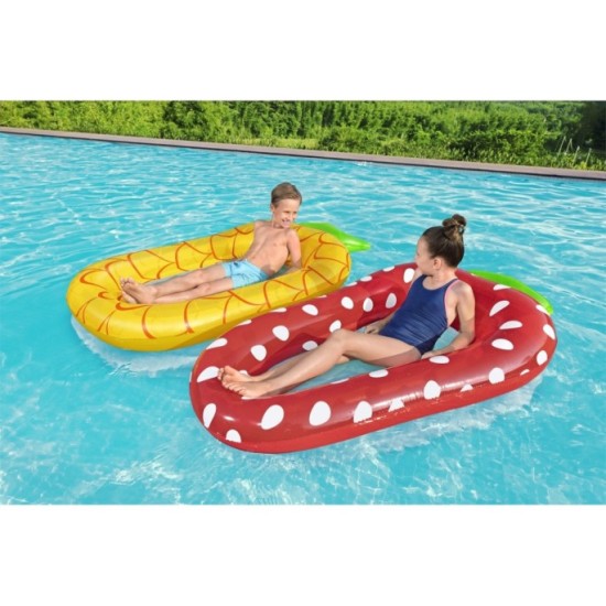 Bestway 43644 Nafukovací Matrac so Sieťovaným Dnom Ananás 186x112cm, žltý