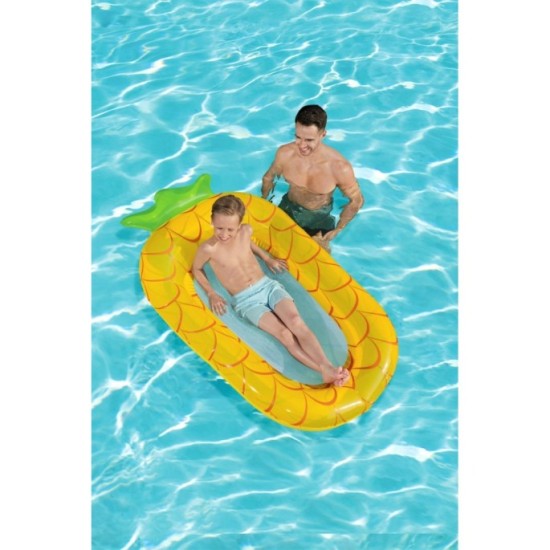 Bestway 43644 Nafukovací Matrac so Sieťovaným Dnom Ananás 186x112cm, žltý