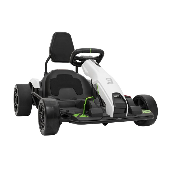 JOKO Elektrická Motokára Buggy Fast 3 Drift, Funkcia Drift, nosnosť 60kg, FM rádio, plynový aj brzdový pedál, biela