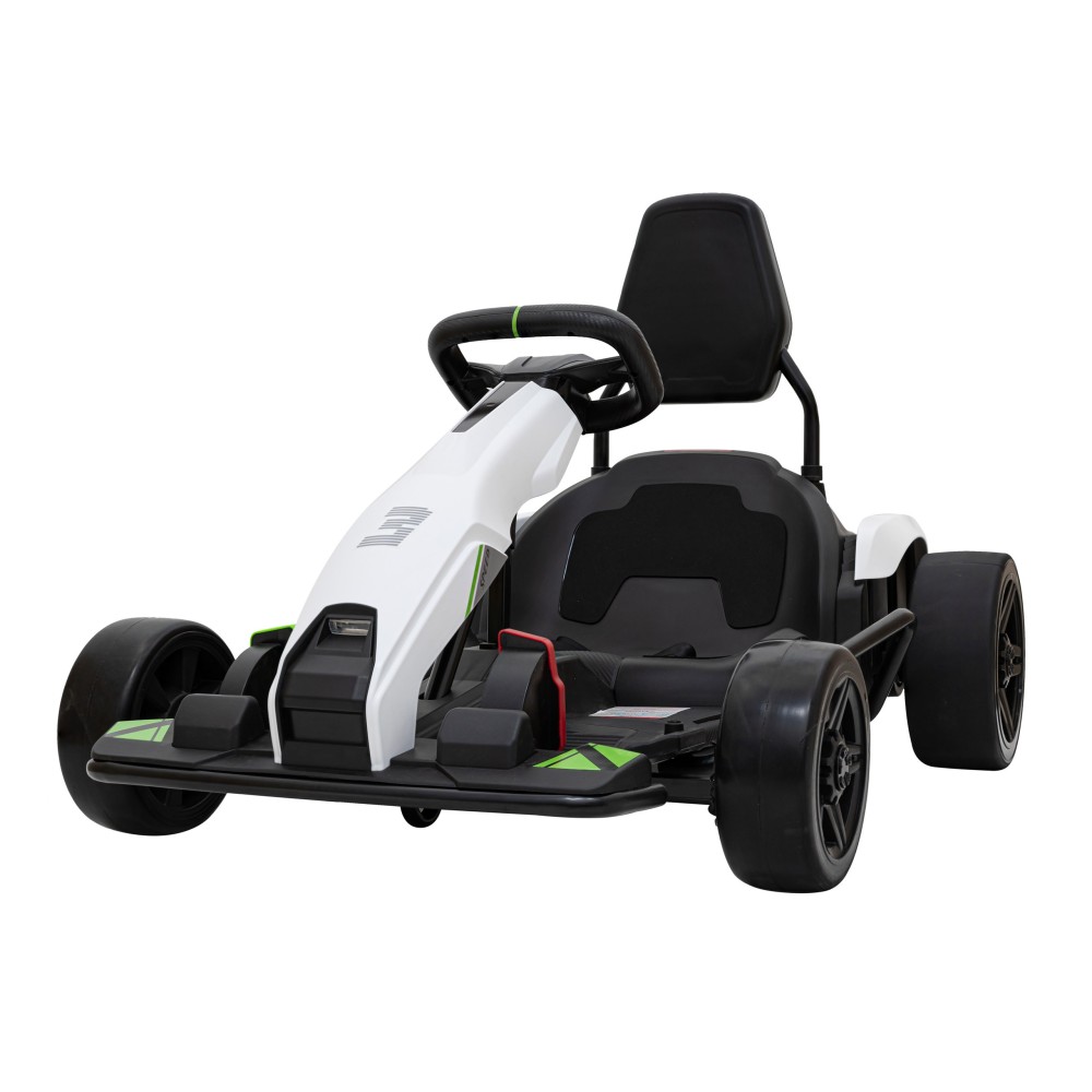 JOKO Elektrická Motokára Buggy Fast 3 Drift, Funkcia Drift, nosnosť 60kg, FM rádio, plynový aj brzdový pedál, biela
