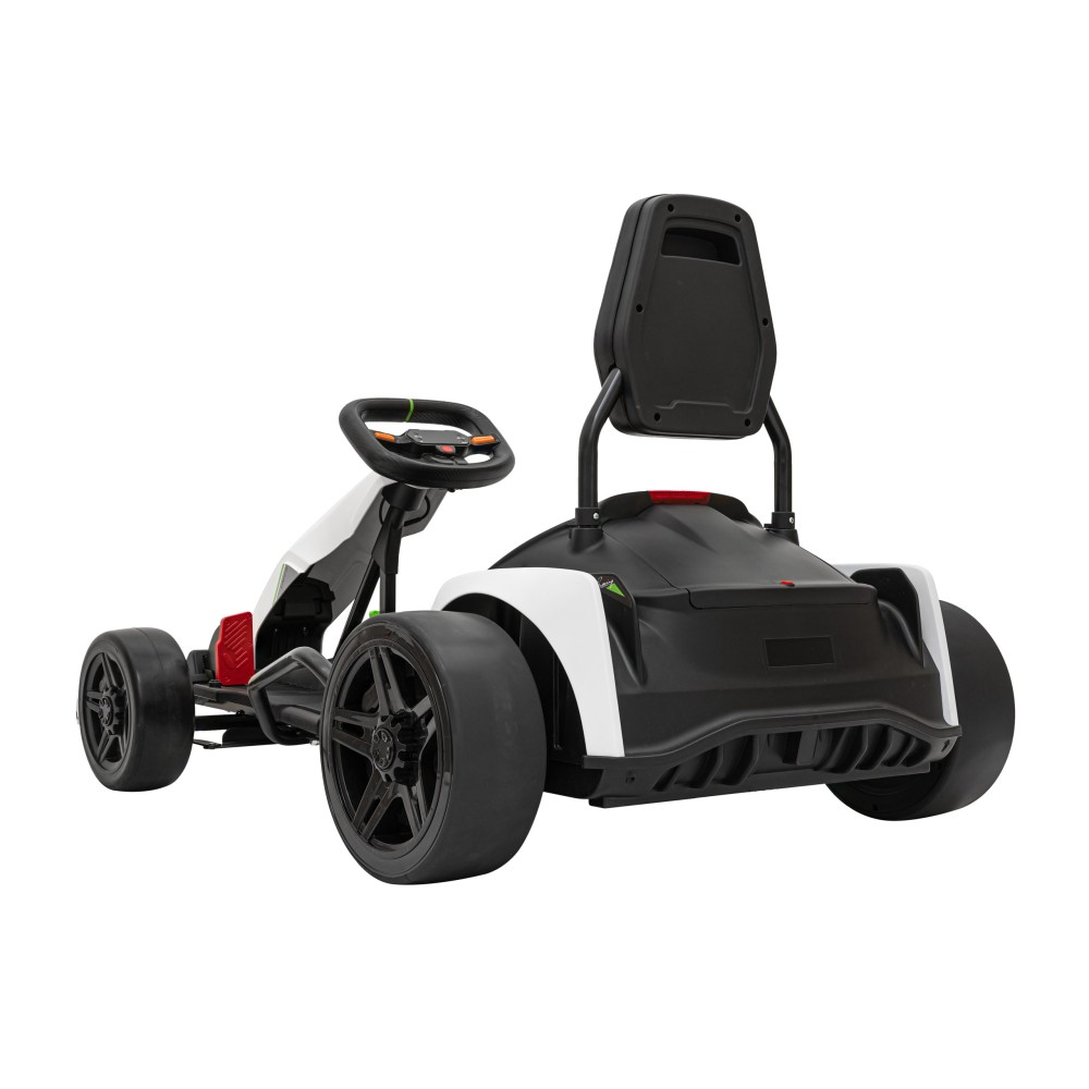 JOKO Elektrická Motokára Buggy Fast 3 Drift, Funkcia Drift, nosnosť 60kg, FM rádio, plynový aj brzdový pedál, biela