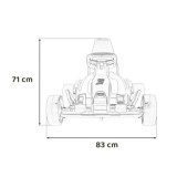 JOKO Elektrická Motokára Buggy Fast 3 Drift, Funkcia Drift, nosnosť 60kg, FM rádio, plynový aj brzdový pedál, biela