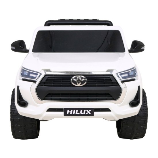 JOKO Elektrické autíčko TOYOTA Hillux 4x4, kožené sedadlo, penové kolesá, FM rádio, biele
