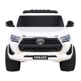 JOKO Elektrické autíčko TOYOTA Hillux 4x4, kožené sedadlo, penové kolesá, FM rádio, biele