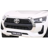 JOKO Elektrické autíčko TOYOTA Hillux 4x4, kožené sedadlo, penové kolesá, FM rádio, biele