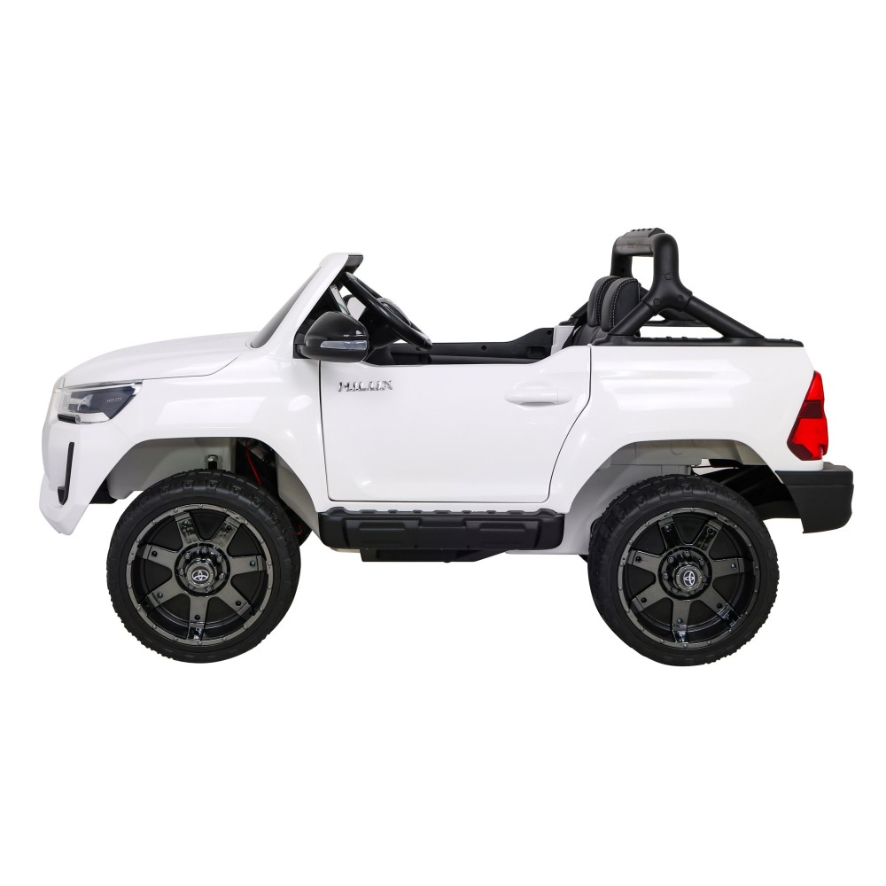 JOKO Elektrické autíčko TOYOTA Hillux 4x4, kožené sedadlo, penové kolesá, FM rádio, biele