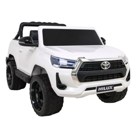 JOKO Elektrické autíčko TOYOTA Hillux 4x4, kožené sedadlo, penové kolesá, FM rádio, biele