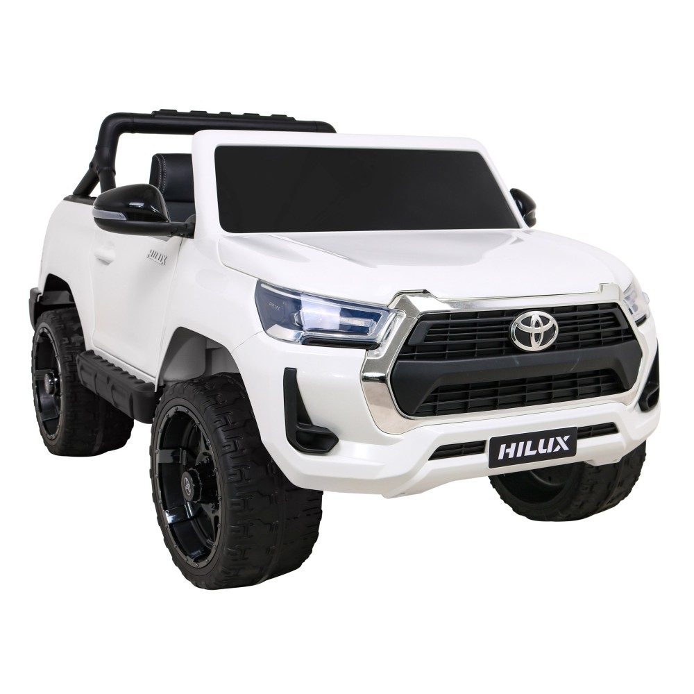 JOKO Elektrické autíčko TOYOTA Hillux 4x4, kožené sedadlo, penové kolesá, FM rádio, biele