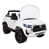 JOKO Elektrické autíčko TOYOTA Hillux 4x4, kožené sedadlo, penové kolesá, FM rádio, biele