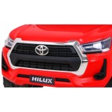 JOKO Elektrické autíčko TOYOTA Hillux 4x4, kožené sedadlo, penové kolesá, FM rádio, červené