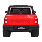 JOKO Elektrické autíčko TOYOTA Hillux 4x4, kožené sedadlo, penové kolesá, FM rádio, červené