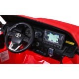 JOKO Elektrické autíčko TOYOTA Hillux 4x4, kožené sedadlo, penové kolesá, FM rádio, červené