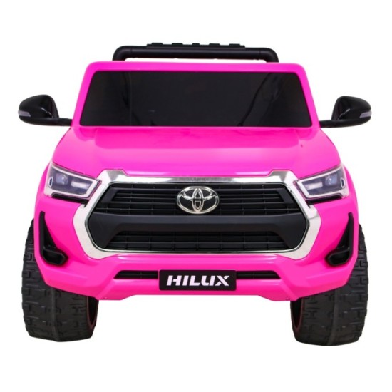 JOKO Elektrické autíčko TOYOTA Hillux 4x4, kožené sedadlo, penové kolesá, FM rádio, ružové