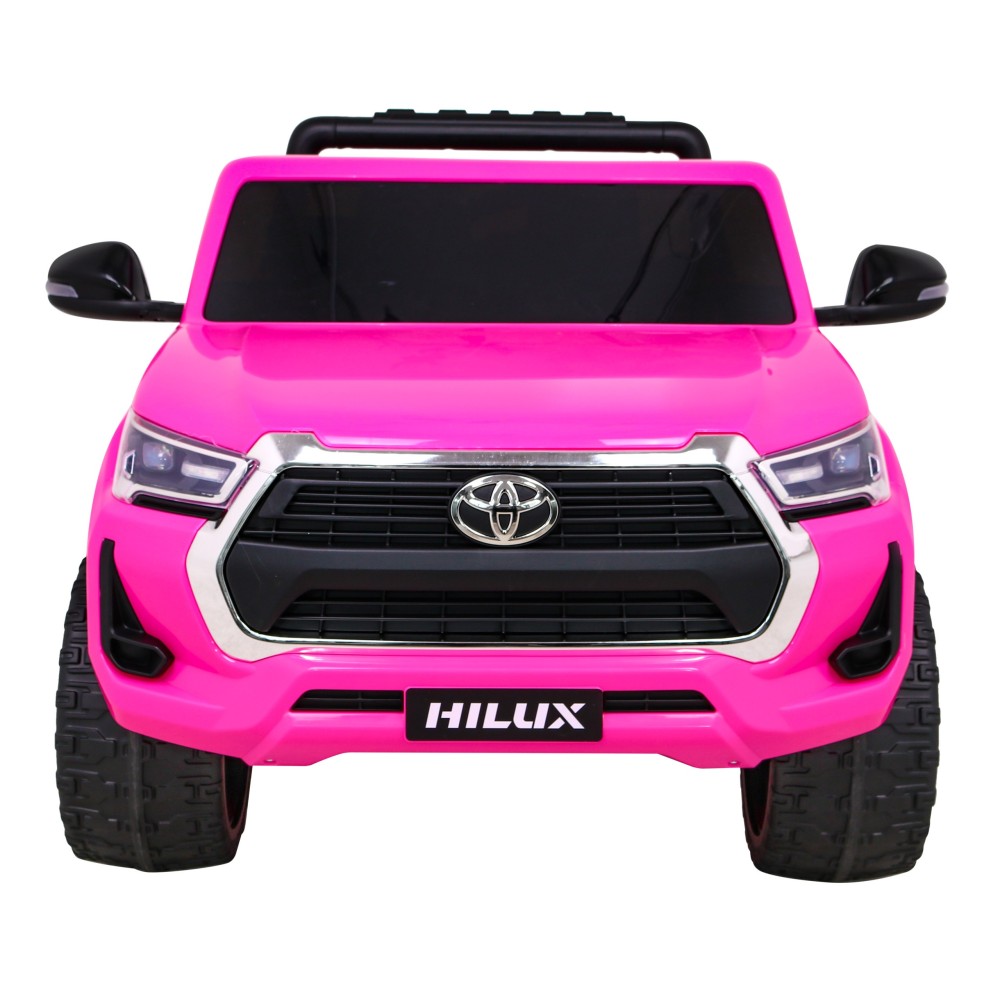 JOKO Elektrické autíčko TOYOTA Hillux 4x4, kožené sedadlo, penové kolesá, FM rádio, ružové