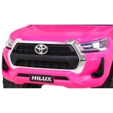 JOKO Elektrické autíčko TOYOTA Hillux 4x4, kožené sedadlo, penové kolesá, FM rádio, ružové