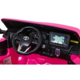 JOKO Elektrické autíčko TOYOTA Hillux 4x4, kožené sedadlo, penové kolesá, FM rádio, ružové