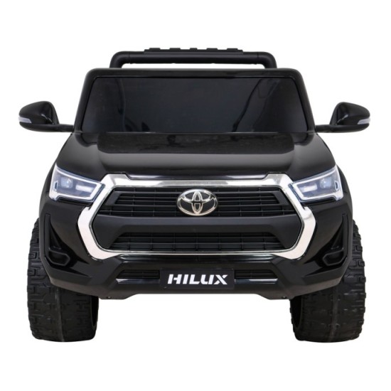 JOKO Elektrické autíčko TOYOTA Hillux 4x4, kožené sedadlo, penové kolesá, FM rádio, čierne
