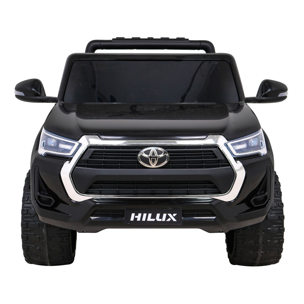 JOKO Elektrické autíčko TOYOTA Hillux 4x4, kožené sedadlo, penové kolesá, FM rádio, čierne