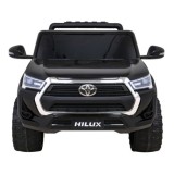 JOKO Elektrické autíčko TOYOTA Hillux 4x4, kožené sedadlo, penové kolesá, FM rádio, čierne