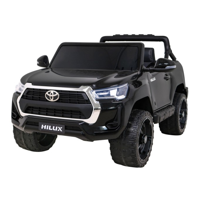 JOKO Elektrické autíčko TOYOTA Hillux 4x4, kožené sedadlo, penové kolesá, FM rádio, čierne
