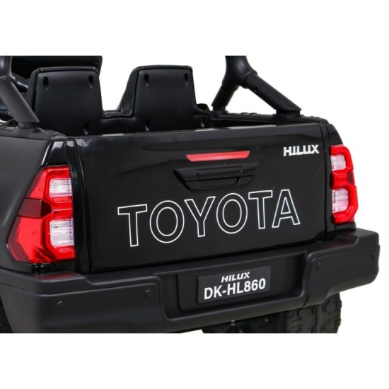 JOKO Elektrické autíčko TOYOTA Hillux 4x4, kožené sedadlo, penové kolesá, FM rádio, čierne