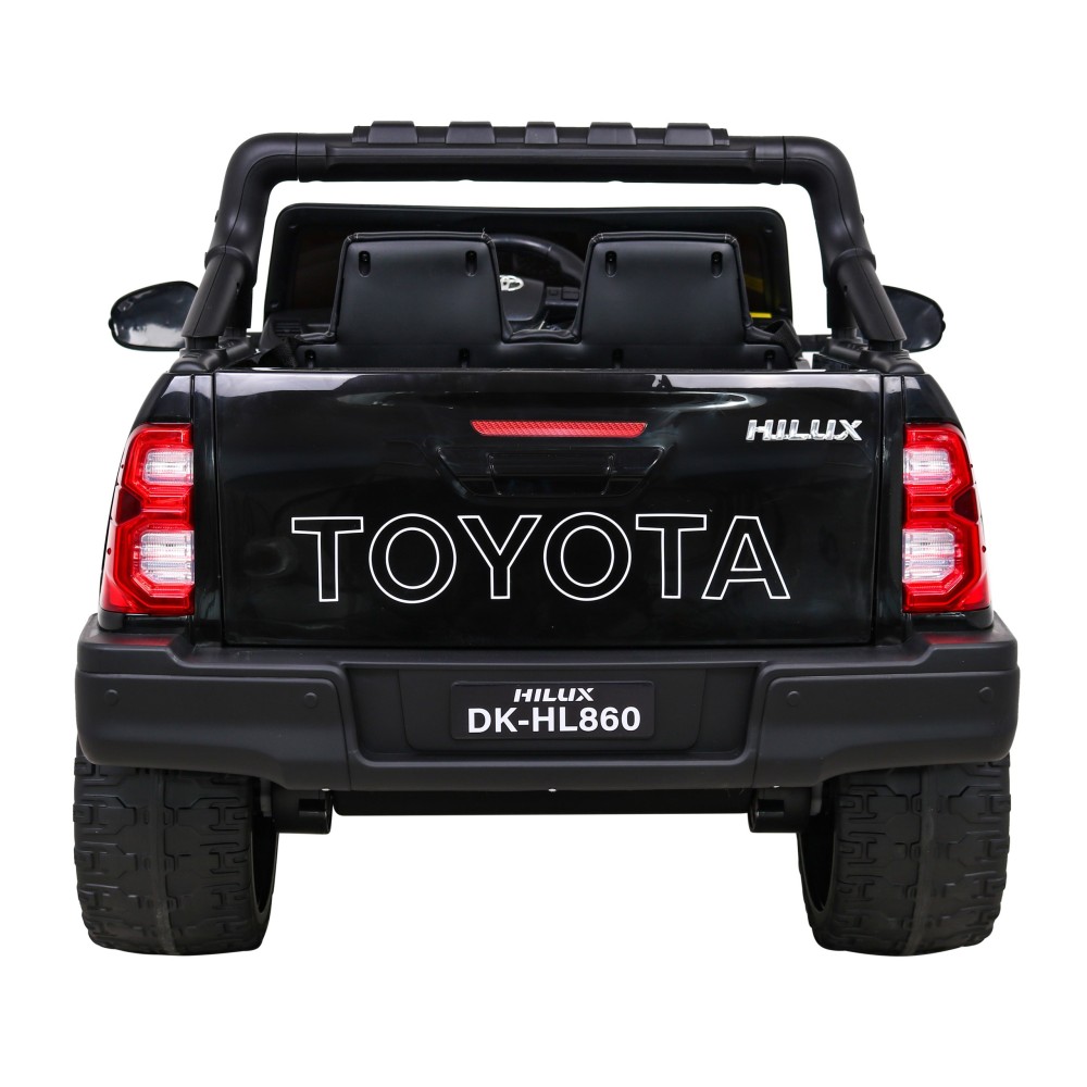 JOKO Elektrické autíčko TOYOTA Hillux 4x4, kožené sedadlo, penové kolesá, FM rádio, čierne