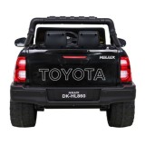 JOKO Elektrické autíčko TOYOTA Hillux 4x4, kožené sedadlo, penové kolesá, FM rádio, čierne