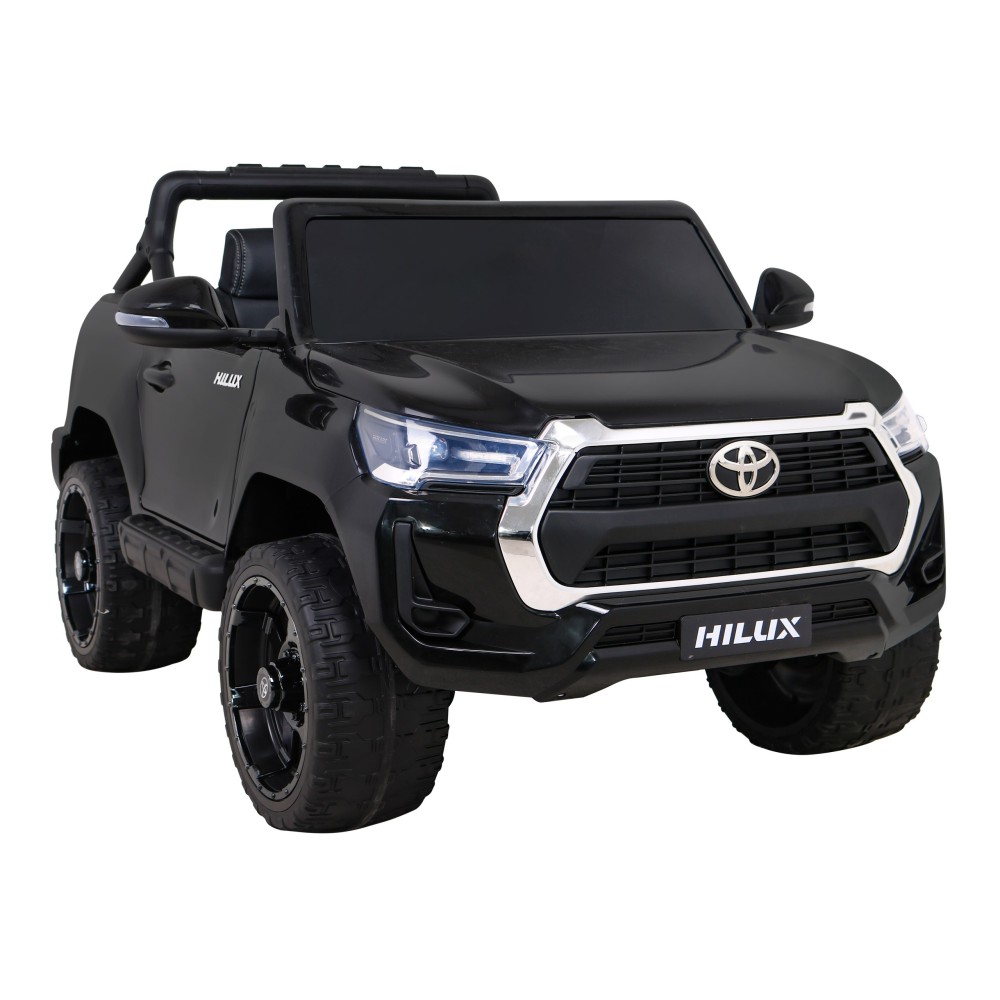 JOKO Elektrické autíčko TOYOTA Hillux 4x4, kožené sedadlo, penové kolesá, FM rádio, čierne