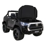 JOKO Elektrické autíčko TOYOTA Hillux 4x4, kožené sedadlo, penové kolesá, FM rádio, čierne
