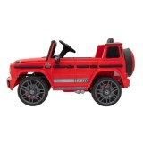 JOKO Elektrické autíčko Mercedes-Benz G63 AMG, penové kolesá, kožené sedadlo, červené