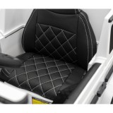 JOKO Elektrické autíčko Mercedes-Benz G63 AMG, penové kolesá, kožené sedadlo, biele