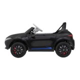 JOKO Elektrické autíčko Mercedes Benz AMG EQA, penové kolesá, kožené sedadlo, čierne