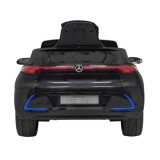 JOKO Elektrické autíčko Mercedes Benz AMG EQA, penové kolesá, kožené sedadlo, čierne