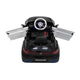 JOKO Elektrické autíčko Mercedes Benz AMG EQA, penové kolesá, kožené sedadlo, čierne