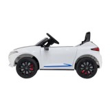 JOKO Elektrické autíčko Mercedes Benz AMG EQA, penové kolesá, kožené sedadlo, biele